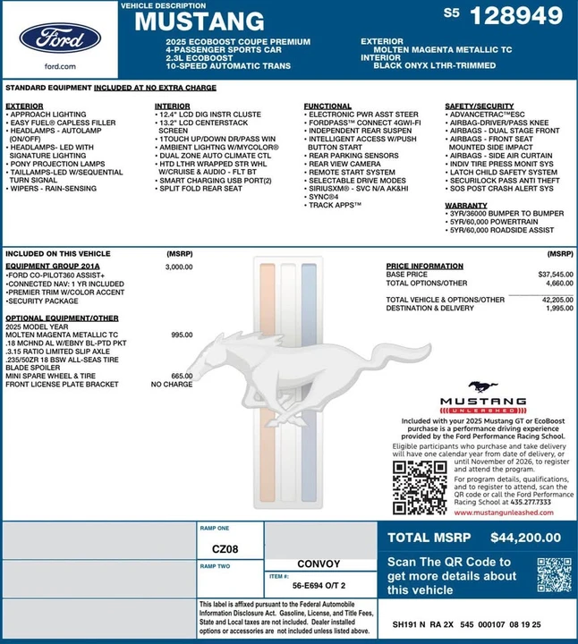 2025 Ford S650 Mustang - Image 17 of 17