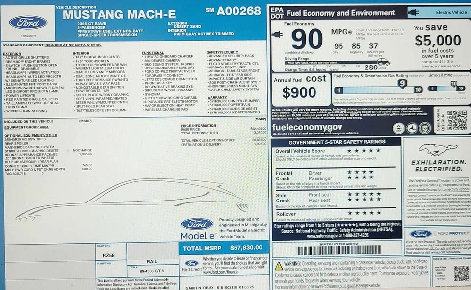 2025 Ford Mustang Mach-E - Image 12 of 12