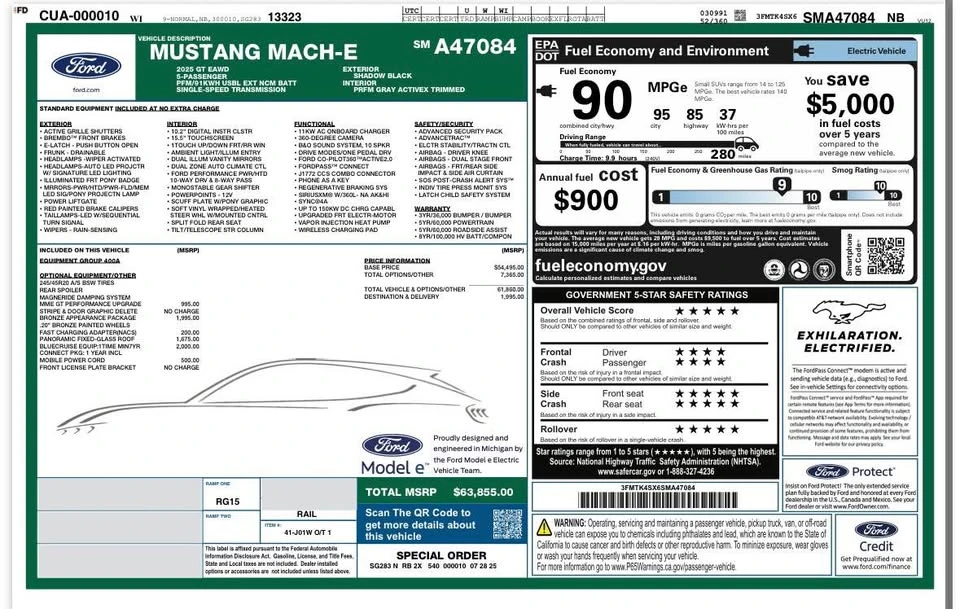 2025 Ford Mustang Mach-E - Image 15 of 15