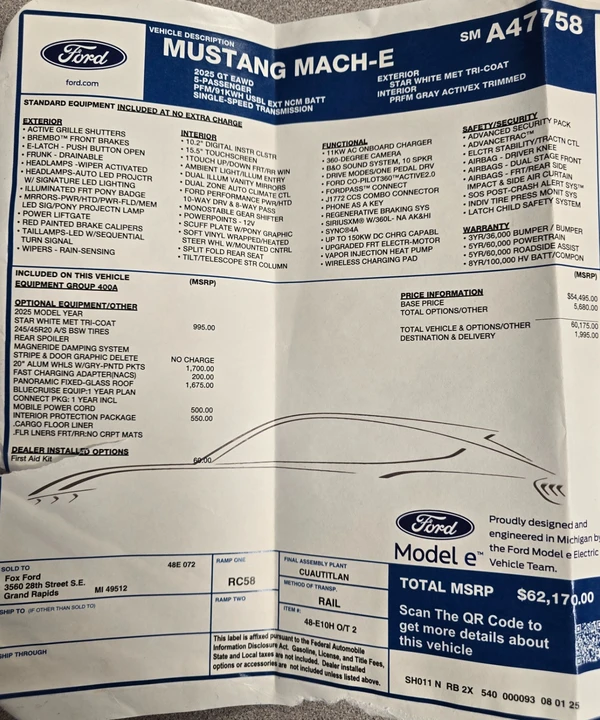 2025 Ford Mustang Mach-E - Image 14 of 14