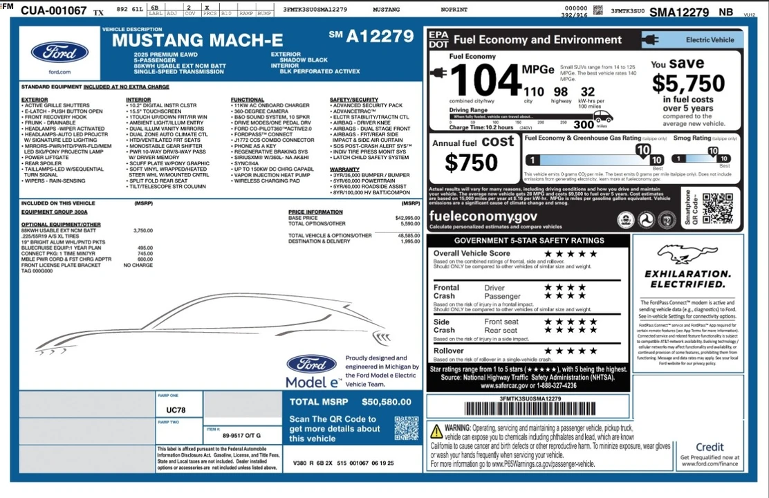 2025 Ford Mustang Mach-E - Image 4 of 12