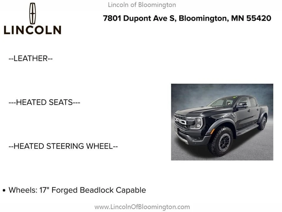 2025 Ford Ranger Raptor 5th Gen - Image 5 of 10