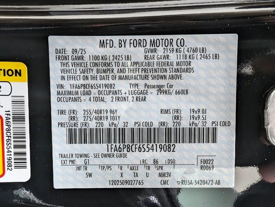 2025 Ford Shelby Mustang - Image 9 of 14