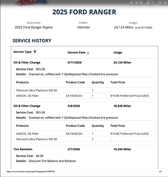 2025 Ford Ranger Raptor 5th Gen - Image 9 of 10