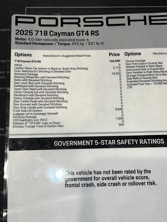 2025 Porsche 718 Cayman GT4 RS - Image 15 of 15