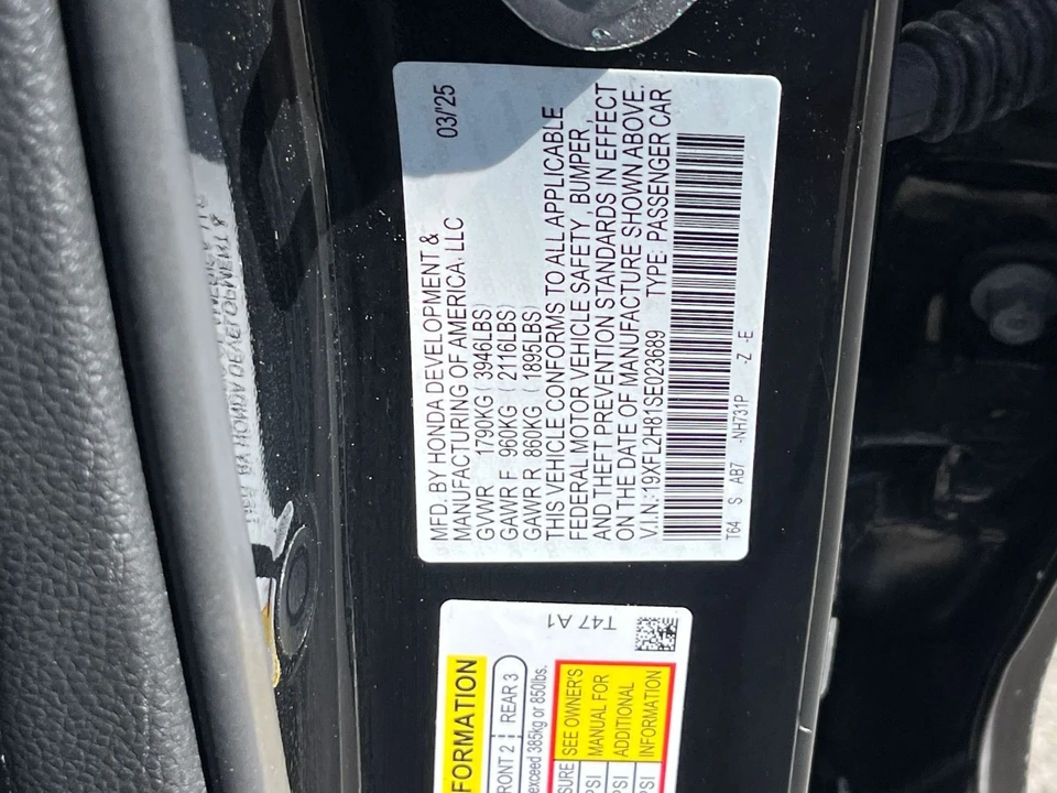 2025 Honda Civic 11th Gen - Image 30 of 31