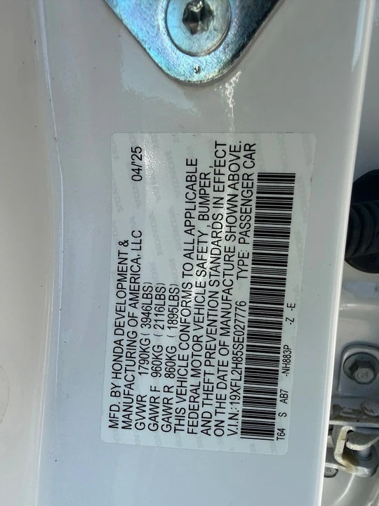 2025 Honda Civic 11th Gen - Image 31 of 31