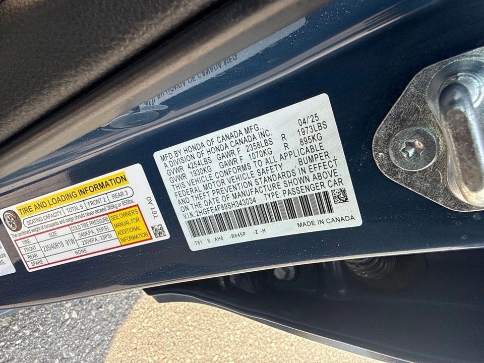 2025 Honda Civic 11th Gen - Image 26 of 26