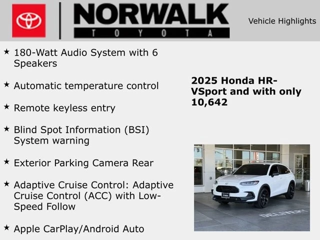 2025 Honda HR-V 3rd Gen - Image 10 of 21