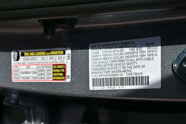 2025 Honda Ridgeline 2nd Gen - Image 19 of 19