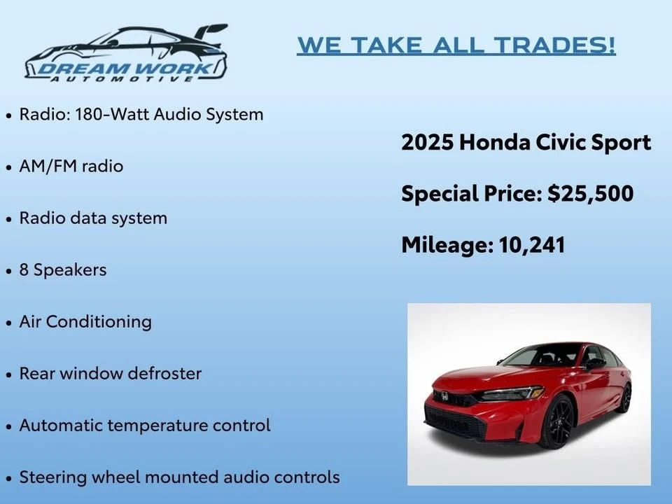 2025 Honda Civic 11th Gen - Image 2 of 20