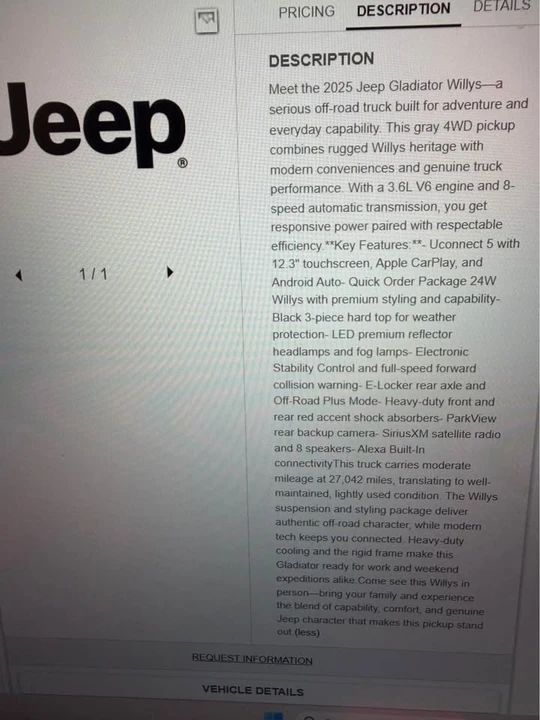2025 Jeep JT Gladiator - Image 19 of 19