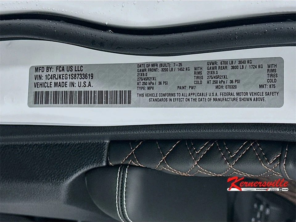 2025 Jeep WL Grand Cherokee - Image 19 of 21