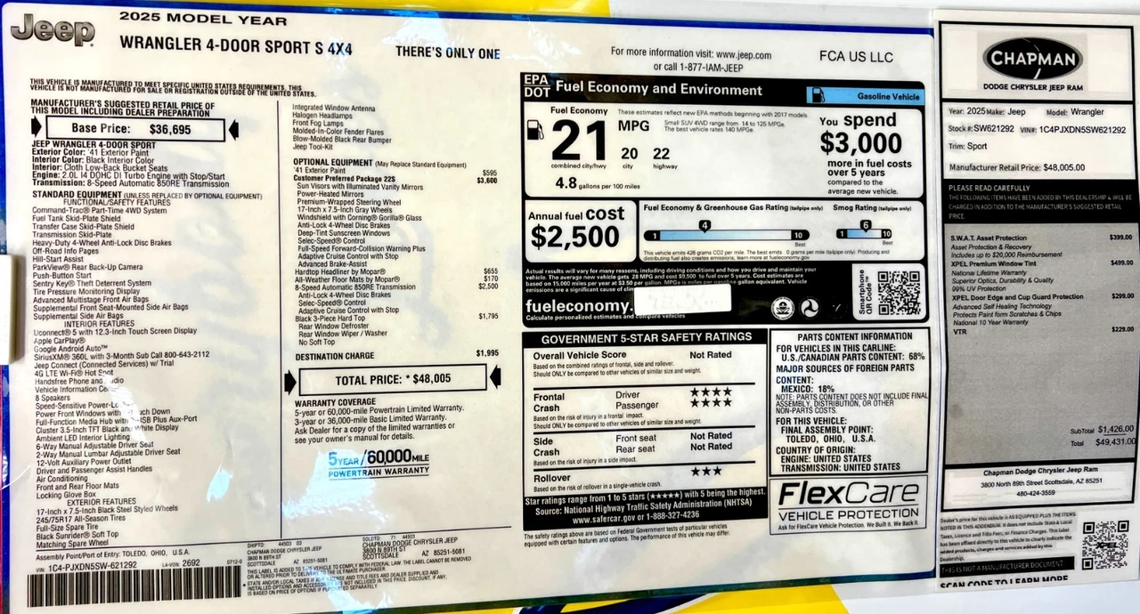2025 Jeep JL Wrangler - Image 4 of 21