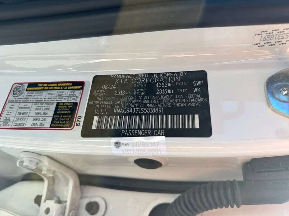 2025 Kia Optima/K5 - Image 20 of 20