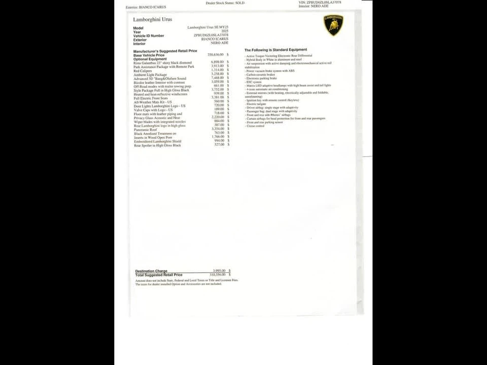 2025 Lamborghini Urus SE - Image 5 of 31