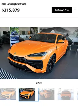 2025 Lamborghini Urus Sport Utility 4D