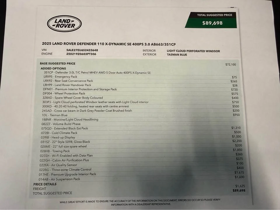 2025 Land Rover Defender L663 - Image 14 of 14