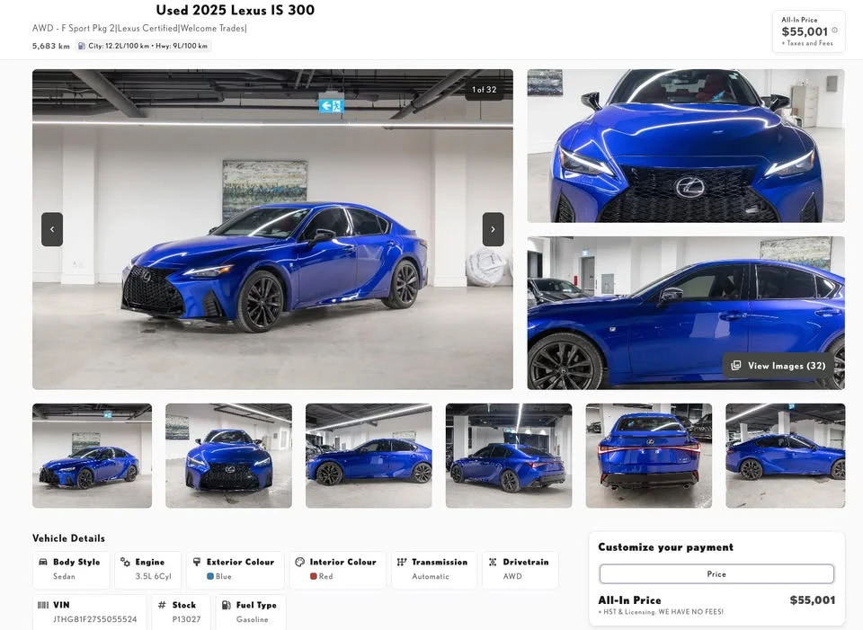 2025 Lexus IS 3rd Gen - Image 20 of 20