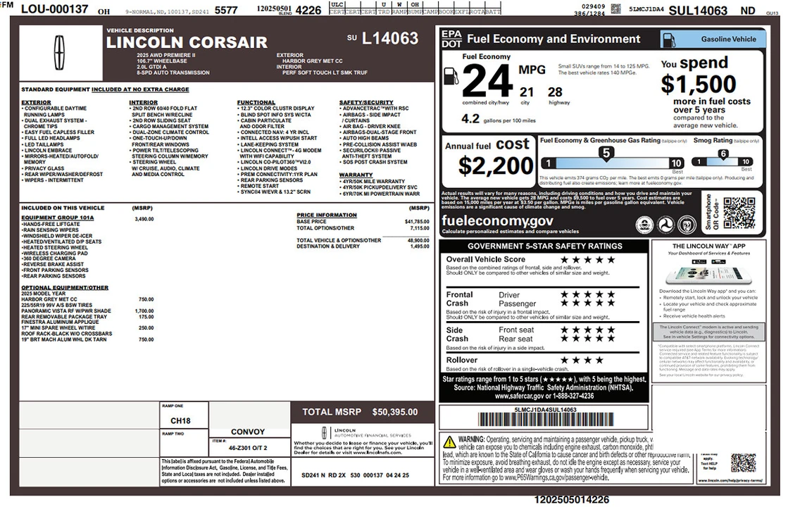 2025 Lincoln Corsair - Image 10 of 12
