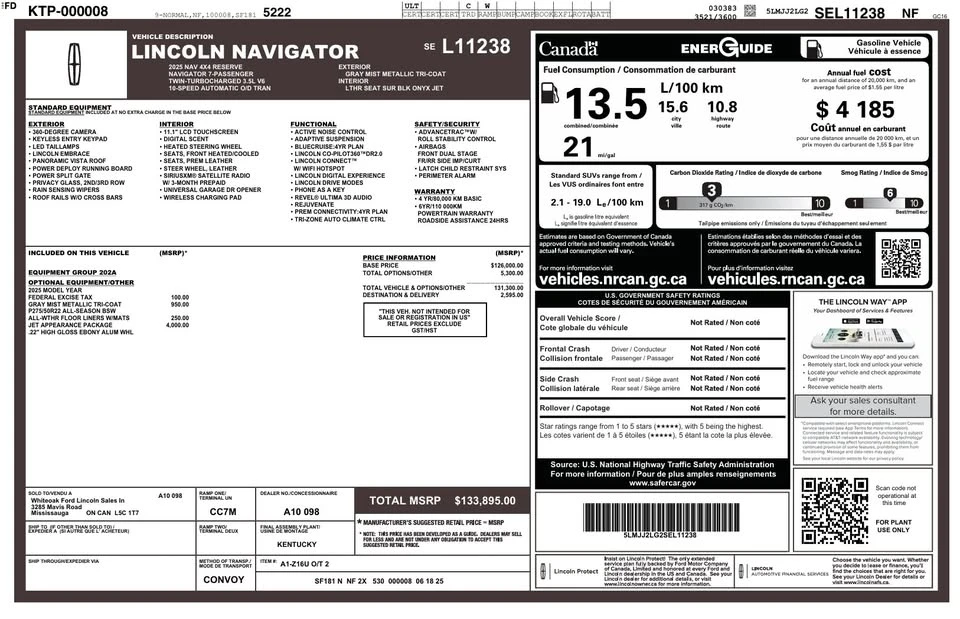 2025 Lincoln Navigator 4th Gen - Image 2 of 16