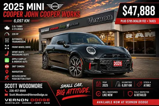 2025 MINI Cooper JCW