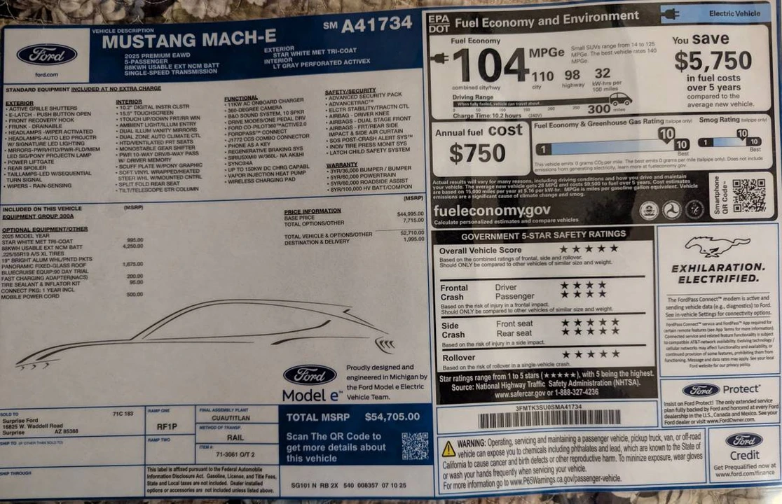 2025 Ford Mustang Mach-E - Image 11 of 11