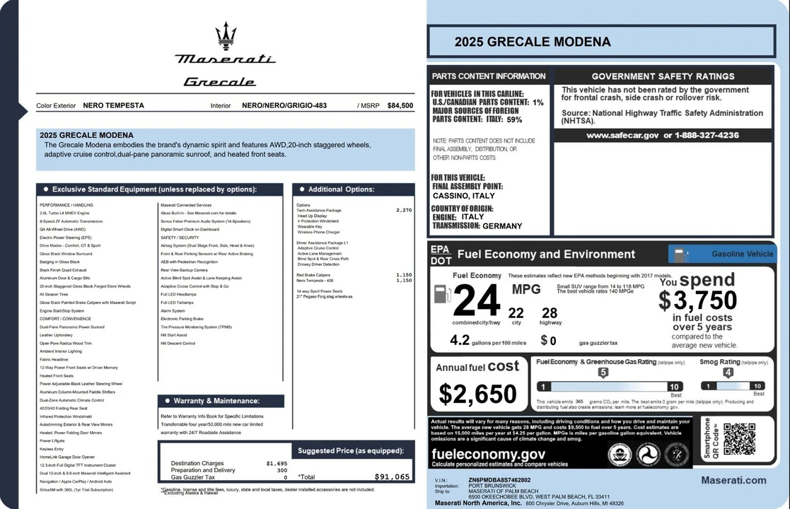 2025 Maserati Grecale - Image 3 of 31