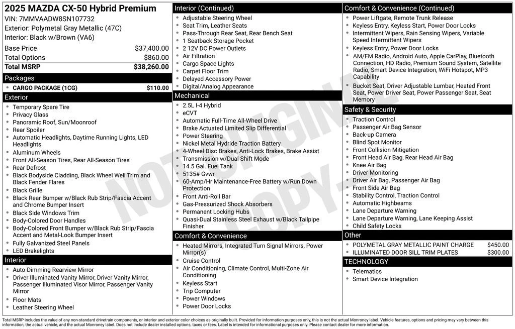 2025 Mazda CX-50 - Image 10 of 12