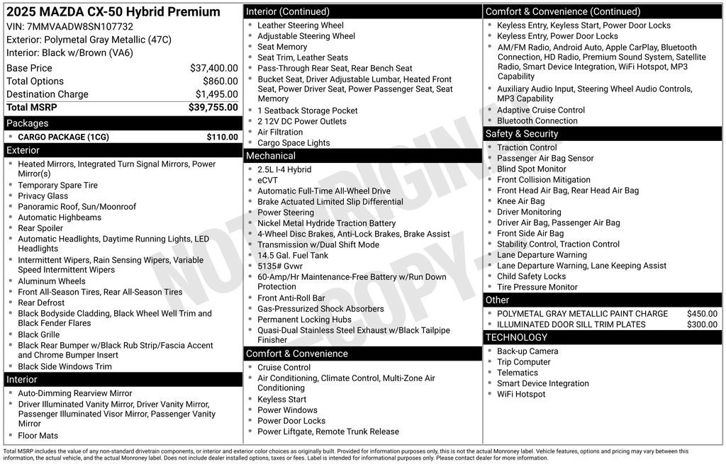 2025 Mazda CX-50 - Image 10 of 12