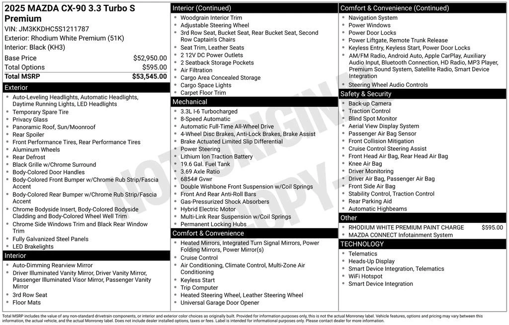 2025 Mazda CX-90 - Image 7 of 12