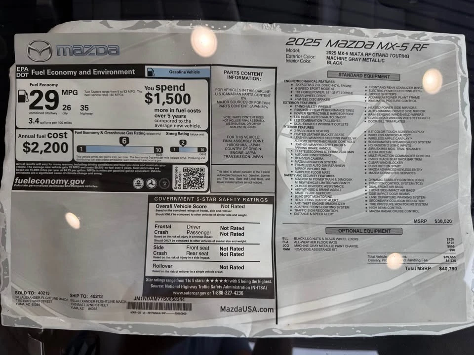 2025 Mazda ND MX-5 Miata - Image 6 of 6