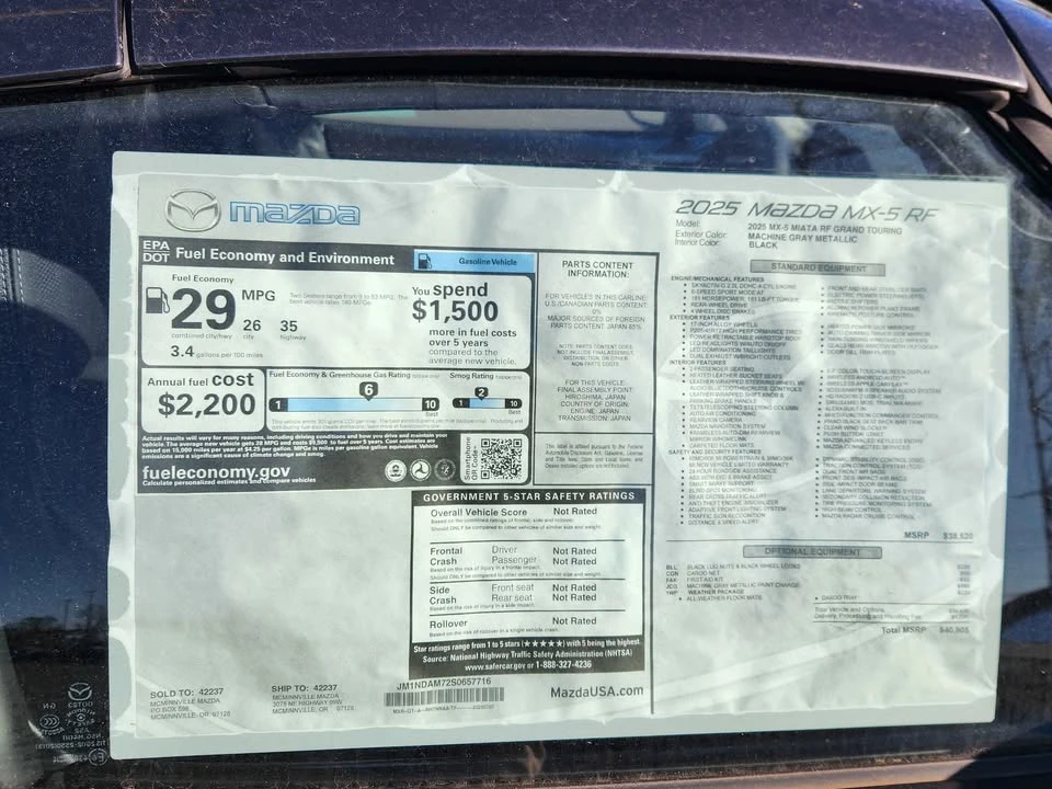 2025 Mazda ND MX-5 Miata - Image 7 of 8