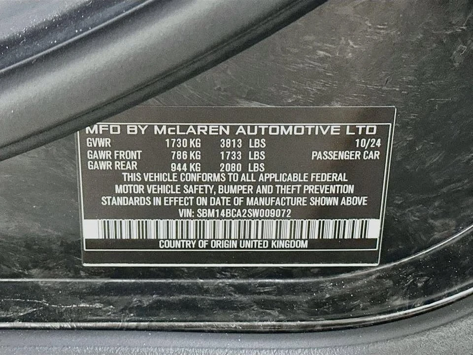 2025 McLaren 750S Coupe - Image 20 of 20