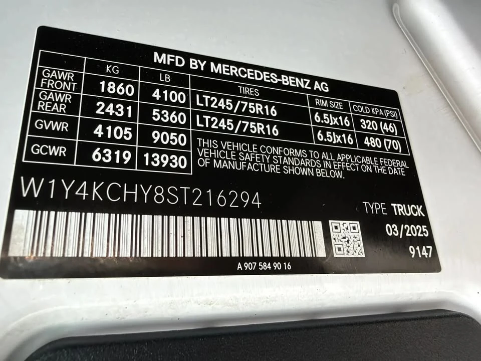 2025 Mercedes-Benz VS30 Sprinter - Image 16 of 16
