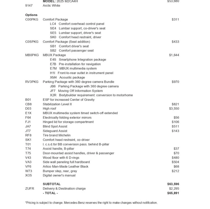 2025 Mercedes-Benz VS30 Sprinter - Image 20 of 20