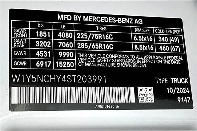 2025 Mercedes-Benz VS30 Sprinter - Image 16 of 17