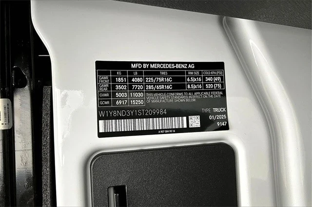 2025 Mercedes-Benz VS30 Sprinter - Image 16 of 18