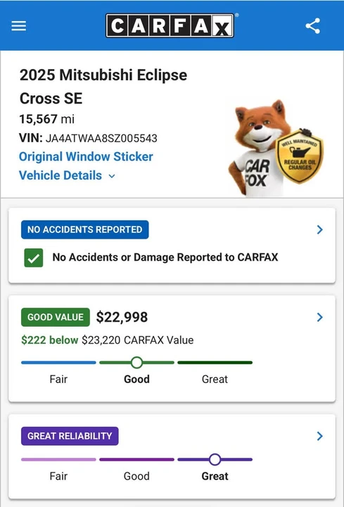 2025 Mitsubishi Eclipse Cross - Image 20 of 20