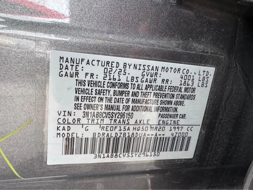2025 Nissan Sentra 8th Gen - Image 15 of 16