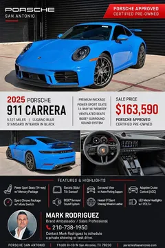 2025 Porsche 911 Carrera 2 Coupe 2D