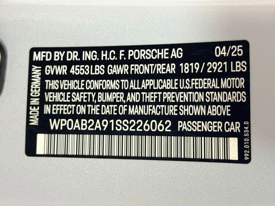 2025 Porsche 911 - Image 29 of 29