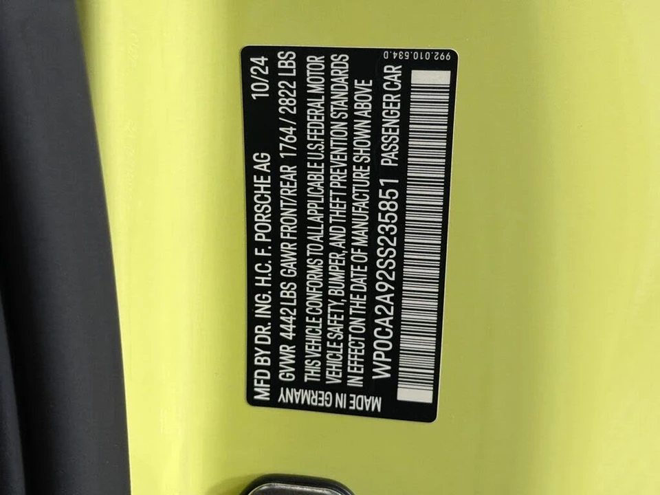 2025 Porsche 992 Carrera - Image 30 of 30