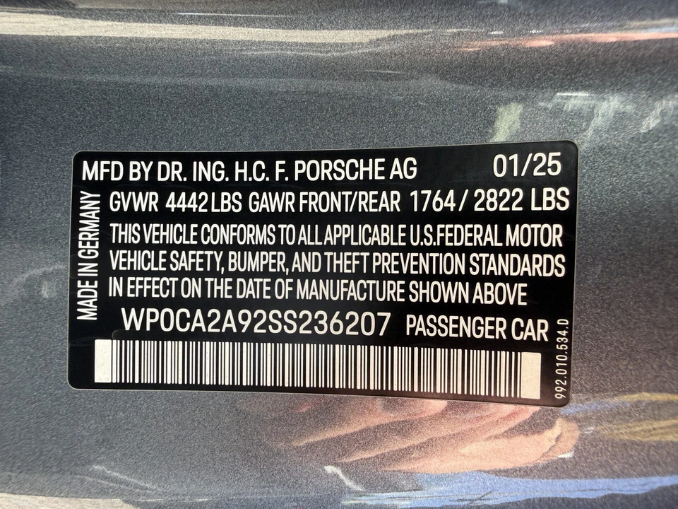 2025 Porsche 992 Carrera - Image 26 of 26