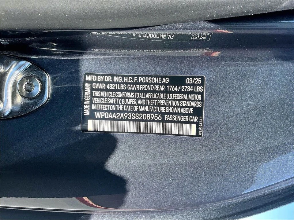 2025 Porsche 992 Carrera - Image 26 of 26
