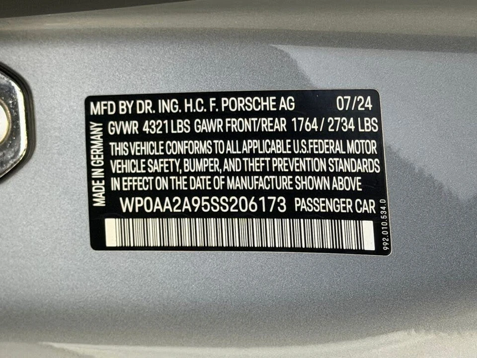 2025 Porsche 992 Carrera - Image 25 of 26