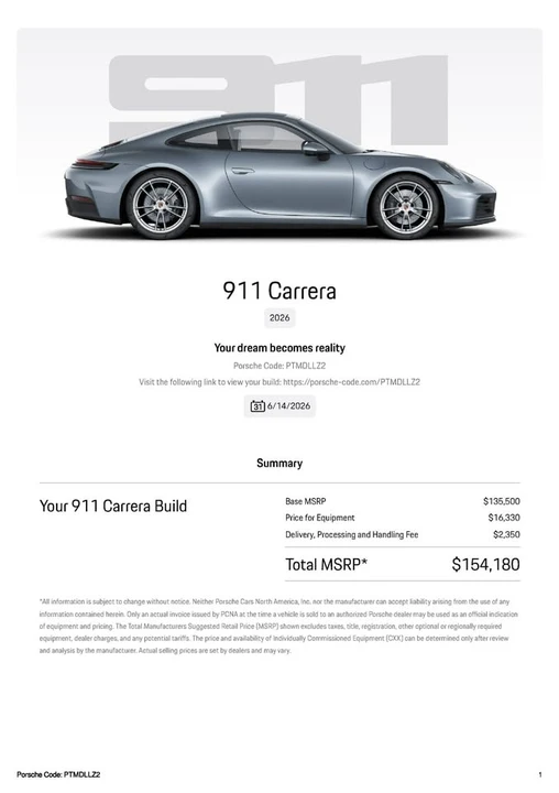 2025 Porsche 992 Carrera - Image 12 of 20
