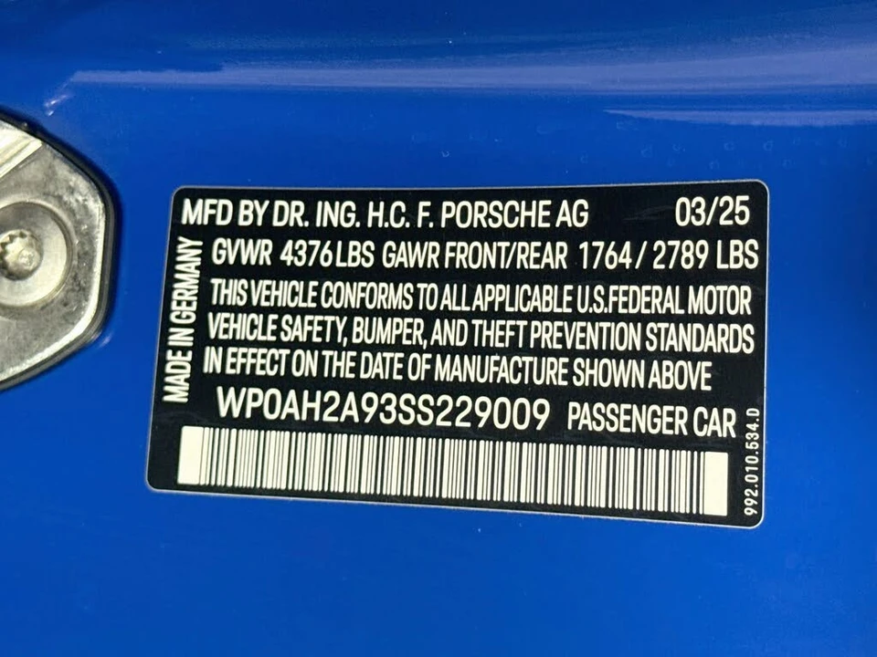 2025 Porsche 992 Carrera S - Image 26 of 26
