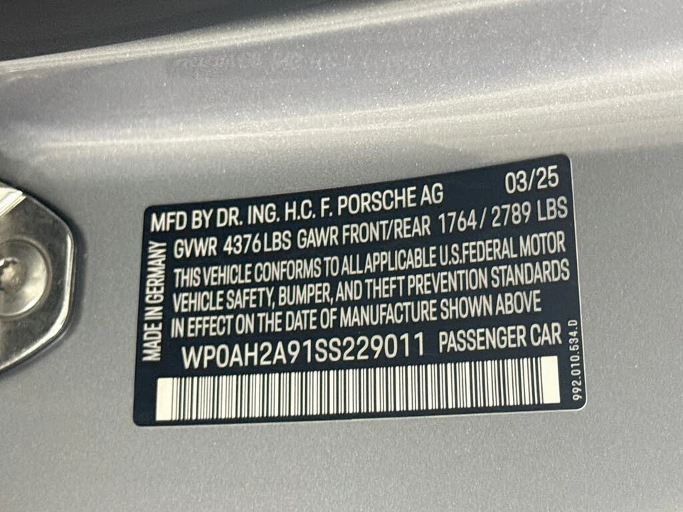 2025 Porsche 992 Carrera S - Image 31 of 31