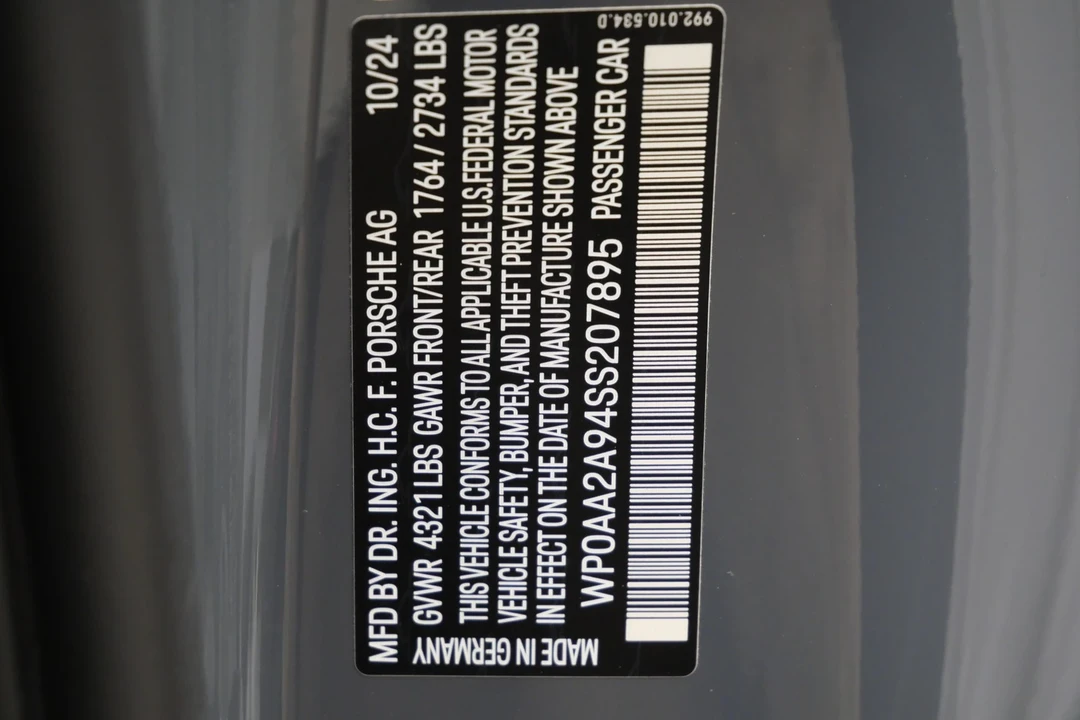 2025 Porsche 992 Carrera - Image 20 of 21
